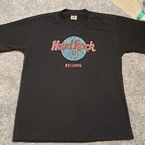 HARD ROCK CAFE BEIJING T SHIRT BLACK SIZE XL X-LARGE ~ 100% Cotton  / A265